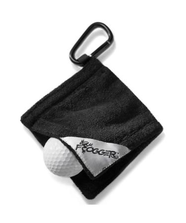 Frogger Amphibian Golf Towel with Dry and Wet Technology | Superior Quality Small Golf Ball Towels For Golf Bags For Men and Women with D Clip | Best Golf Ball Accessories