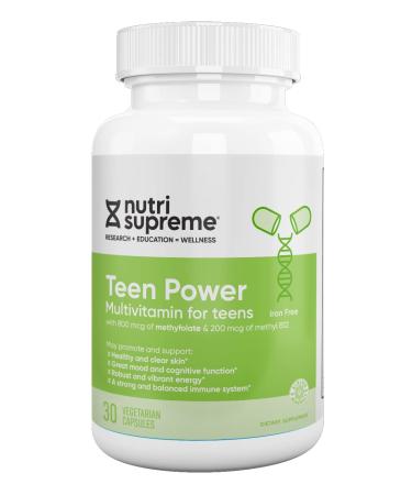 Nutri Supreme Teen Multivitamin for Boys and Girls 12-17 Best Kosher One Per Day Teen Vitamins Formulated for Teen Development and Immune Health