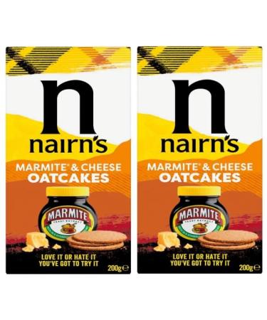 Marmite & Cheese Oatcakes 200g x2 | deliciously iconic flavours of Marmite and cheese