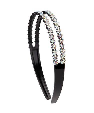 Loneedy Fashion Rhinestone Crystal Headband Set for Women - Non-Slip & Stylish 3 Pack - Buy Online on GoSupps.com