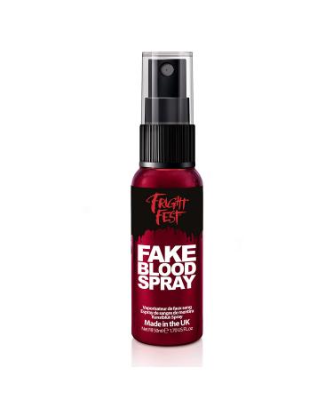Fake Blood Gel Spray 50ml by Fright Fest Red Fake Blood liquid SFX makeup looks great with face blood liquid latex white face paint black face paint body paint and spirit gum - Buy Online on GoSupps.com
