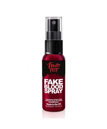 Fake Blood Gel Spray 50ml by Fright Fest Red Fake Blood liquid SFX makeup looks great with face blood liquid latex white face paint black face paint body paint and spirit gum