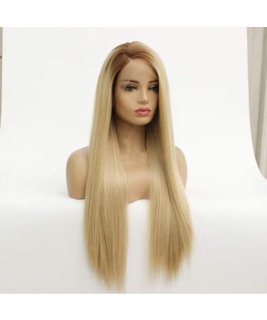 Shop Long Gold Curly Straight Brazilian Wigs for Ladies | Perfect 50s 60s 70s 80s Party Hair - Buy Online on GoSupps.com