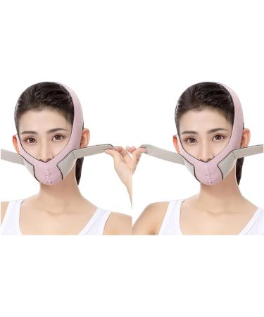 MAGICLULU Slimmer Chin Lift Band V Thin -lifting Artifact Chin Cheek Slim Thin Masseter Chin Peel off Belt Facial Slimming Thin Noodles Pink Care - Buy Online on GoSupps.com
