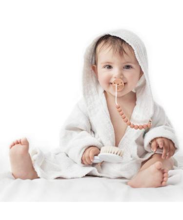 BPA-Free Silicone Pacifier Clip Holder for Baby - 2 Pack (White+Black) - Buy Online on GoSupps.com