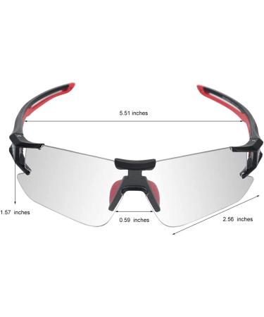 Rockbros Photochromic Bicycle Glasses - UV400 Protection Cycling Sunglasses for Men & Women | Translucent Sports Eyewear - Buy Online on GoSupps.com