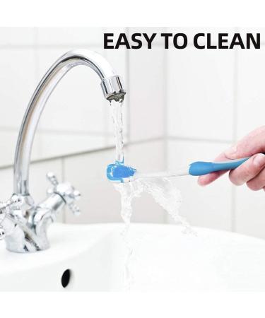 Buy Hzaopze Tongue Brush & Scraper - Effective Tongue Cleaner for Bad Breath | Set of 3 Food-Grade Colorful Brushes - Buy Online on GoSupps.com