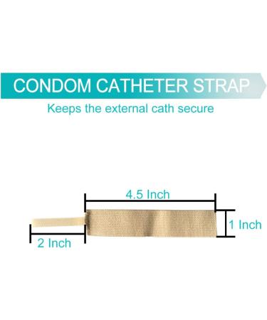 Leak-Free Male External Catheter Strap - Fully Adjustable Penile Clamp for Prostate Surgery | Reusable & Washable Incontinence Supplies (Pack of 10 - Buy Online on GoSupps.com