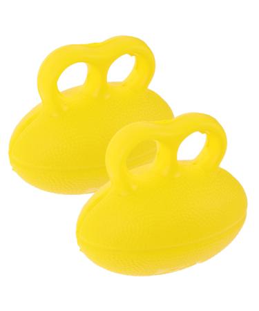 Inoomp toys 2 pieces handleball simple massage ball hand muscles develop stress ball for adult fingerboard hand stress relaxation ball fitness soft