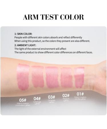 NIE PAN CHONG SHENG Square Tube Mirror Colors Colors Fruit Lip Gloss Transparent Pearl Chameleon Lip Oil Lip Makeup 1 - Buy Online on GoSupps.com