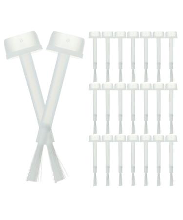 IMIKEYA Lot de 200 pinceaux de rechange pour vernis ongles longs et ronds - Pour huile et gel - Outil de manucure pour un usage professionnel et domestique