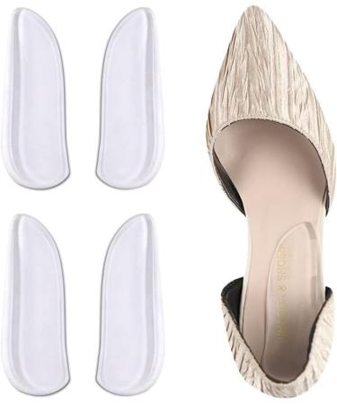 Inserts Heel Cups - GEL Foot Care Cushion for Shock Absorption & Blister Prevention | Adult Comfort Sports (Medium Clear - Buy Online on GoSupps.com