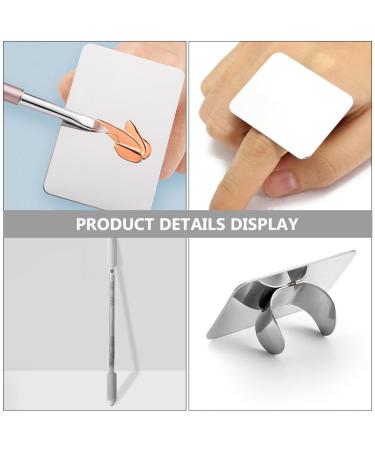 FOMIYES Stainless Steel Makeup Mixing Palette & Spatula - Ideal for Eye Shadow Nail Art & Pigment Blending - Buy Online on GoSupps.com