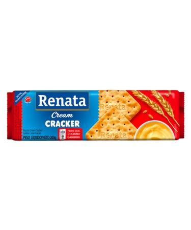 Cream Cracker Biscuit, 200g - Biscoito Cream Cracker RENATA