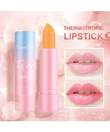 MYBOO Color Changing Lip Balm All-Weather Natural Peach/Grape/Aloe/Carrot Lip Care Balm Long Lasting Moisturising Nourishing Tinted Lipstick (Aloe Vera) - Buy Online on GoSupps.com