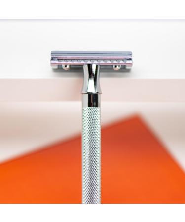 Buy MERKUR 24C Safety Razor for Women - Extra Long Handle 10 Double Edge Blades Chrome Finish - Made in Germany - International Shipping Available - Buy Online on GoSupps.com