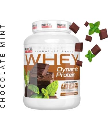 Medi-Evil Nutrition Whey Dynamic Protein Powder Muscle Development Chocolate Mint Flavour 2kg 66 Servings Chocolate Mint 66 Servings (Pack of 1) - Buy Online on GoSupps.com