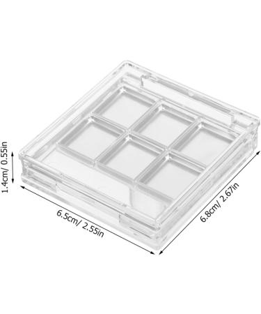 Healeved 3ensembles Palette de Fards Paupi res Vide Transparente avec Rangement pour Pinceaux et Compartiments pour Tester les Couleurs de Maquillage - Buy Online on GoSupps.com