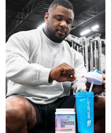 Believe Supplements Micronized Creatine Powder | 5g Vegan Micronized Creatine Monohydrate Powder | Increased Muscle Mass Improved Strength Power & Performance | 60 Servings 300g (Pack of 1) - Buy Online on GoSupps.com