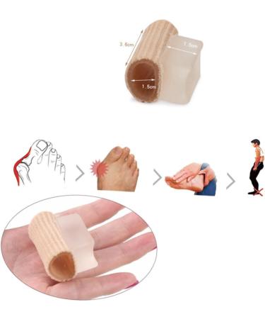 Buy Hemoton 3 pcs Gel Hat Protector Bunion Separator Cushion - Silicone Gel Orthotics for Pressure Relief & Comfort - Khaki Medium Size - Buy Online on GoSupps.com