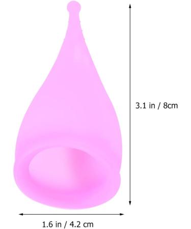 2pcs Pink Silicone Cups for Women - Soft Rubber 8x4.2 CM - Ideal for Comfort & Versatility - Buy Online on GoSupps.com