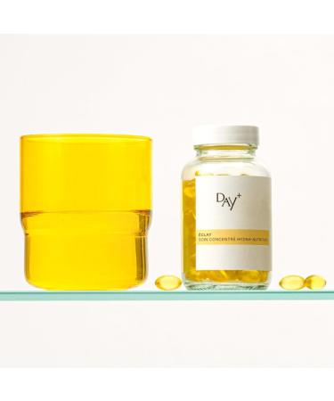 DAY+ | Hydra-Nutrition Concentrate | Radiance Supplement | Repairs & Soothes sensitive skin Plumps skin | 3 oils: Chia Evening Primrose Borage | 90 Vegan capsules - Buy Online on GoSupps.com