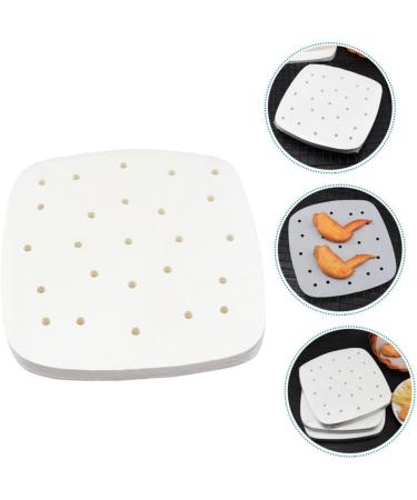Alipis 400pcs Fryer Paper Air Fryers Airfryer Oven Paper Liners Bamboo Roast Paper Greaseproof Paper Food 18X18X1.5CM White - Buy Online on GoSupps.com