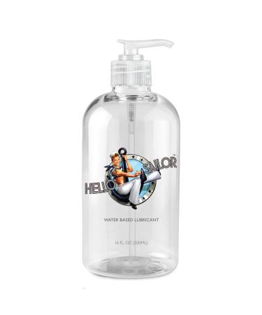 Hello Sailor Personal Water Based Lube 16 Ounces. Made in USA