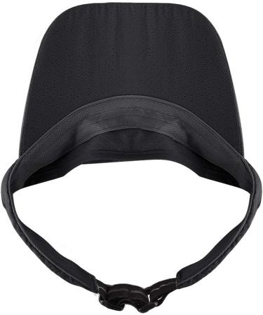 Adjustable Mesh Sun Visor Hat for Men and Women - Black | Ideal for Sports, Tennis, Golf, Running - Buy Online on GoSupps.com