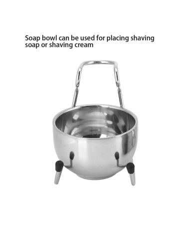 Premium 3-in-1 Shaving Set for Men - Silver Shaving Brush Bowl & Holder for Home & Travel - Buy Online on GoSupps.com