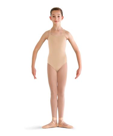 Bloch Dance Girls Pranay Adjustable Strap Camisole Leotard Size 14 Nude