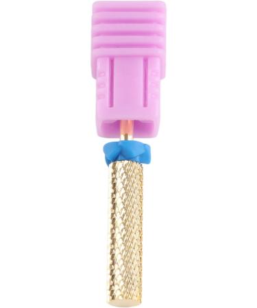Barrel Nail Drill Bit Dead Skin Removal High Strength Pedicure Nail Drill Bit Flat Top Multipurpose Gold for Acrylic Nails (129#-M) - Buy Online on GoSupps.com