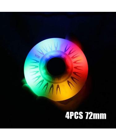 4 Pack 72mm Light Up Inline Skate Wheels - Luminous LED Flashing Roller Blade Replacement Wheels - Buy Online on GoSupps.com