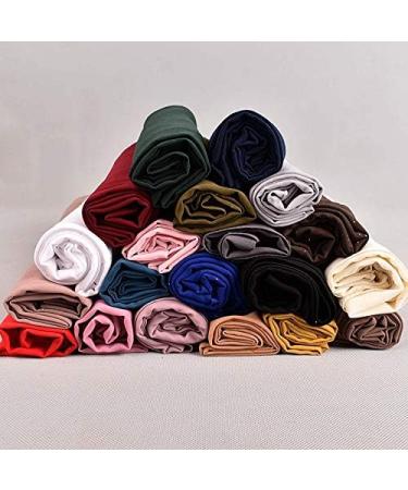 iFutniew Ladies Solid Color Pearl Chiffon Gold Powder Baotou Turban Monochrome Shawl Headband Muslim Headscarf Scarf Black - Buy Online on GoSupps.com