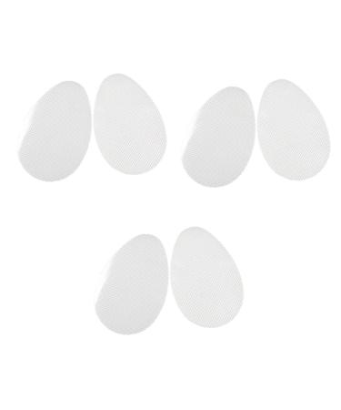 3 Pairs Sole Protector Anti-Slip Shoe Pads High Heel Sole Sticker Non-Slip Shoe Grips White