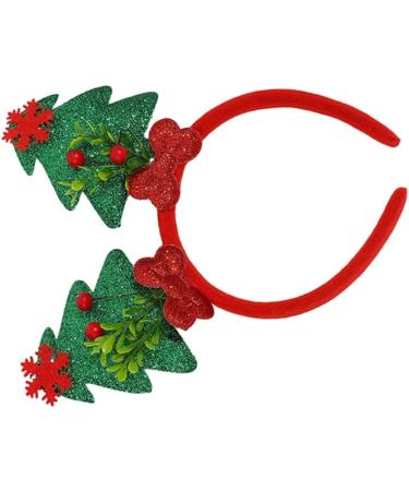 xbiez Mistletoe Headband for Christmas Head Boppers Headwear Hair Hoop for Halloween Christmas Headpiece Party Supplies Magenta - Buy Online on GoSupps.com