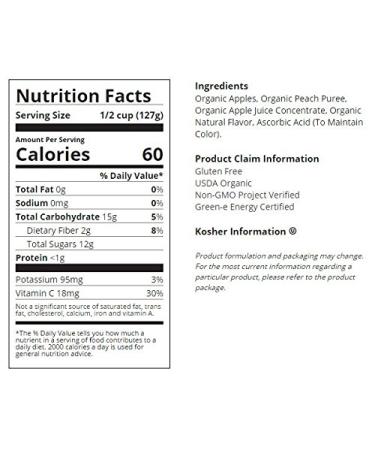 Santa Cruz Organic Apple Peach Sauce 23oz - Natural Fruit Spread - Buy Online on GoSupps.com