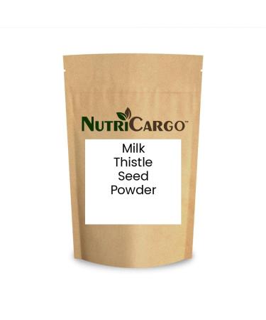 NutriCargo Milk Thistle Seed Powder 2.2 LBS (1000 G) | Ground Silybum Marianum & Superfood for Herbal Blends & Smoothies | Fine Milled Thistle Seed Powder Resealable Pouch
