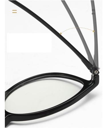 Parwana Anti-UV Reading Glasses | Blue Light Blocking Round Presbyopia Glasses | Flat Light Mirror Gray +0.00 - Buy Online on GoSupps.com