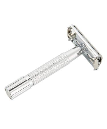 Men's Safety Razor with Case | Zinc Alloy Double Edge Shaver for Beard & Body Hair | Premium Grooming Tool - Buy Online on GoSupps.com
