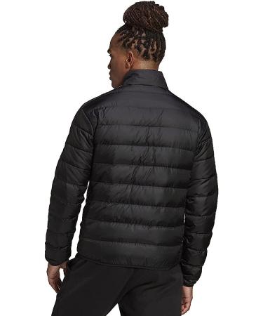 adidas Men's Essentials Down Jacket - Medium Black | Lightweight & Warm - Buy Online on GoSupps.com