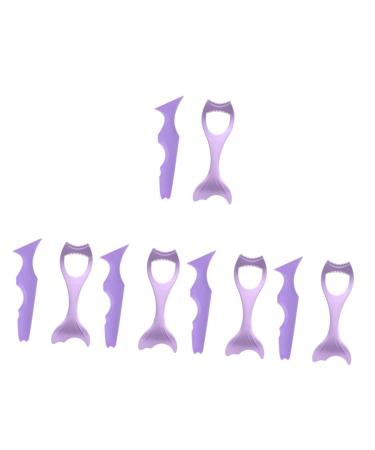 FOMIYES 10 Pcs Eyelash Mascara Makeup Eyeshadow Makeup Tools Set Baffle Arc Purple Lash Curler Makeup Mascara Makeup Sets Beauty Set Eyelash Set