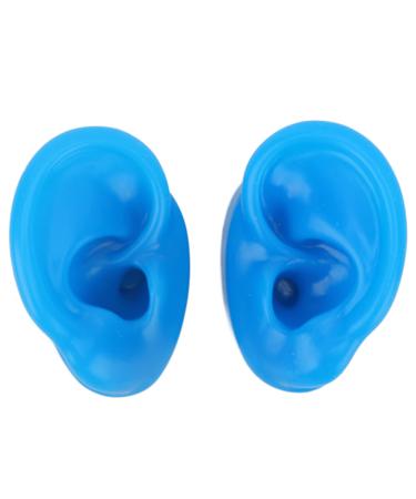 Ear Model Pair Soft Silicone Ear Model Ear Displays Model Practice Flexible Ear Piercing Tool Props Rubber Ear for Demonstration Teaching Jewelry Display(18x23cm)