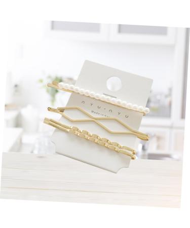 Ipetboom Set Pearl Metal Hair Clips Crystal Hair Barrettes Pearl Hair Clip Bridal Hair Clip Korean Fashion Hair Clip Fashion Hair Clips Bobby Hair Pin Manual Bride Side Clip - Buy Online on GoSupps.com