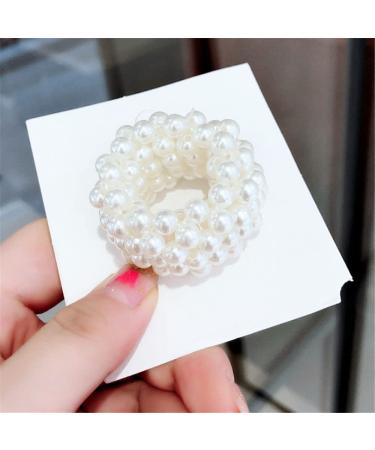 FAFAHOUSE 3 Pcs Pearl Hair Bands - Pearl Bead Elastic Bands for Women and Girls - Buy Online on GoSupps.com