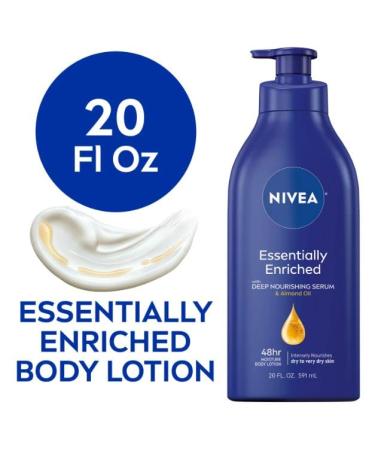 NIVEA Essentially Enriched Body Lotion - Deep Nourishing Serum 20 Fl Oz | Best Hydration & Skin Care for All Skin Types - International Shipping Available - Buy Online on GoSupps.com