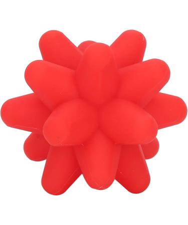 Silicone Massage Ball for Myofascial & Muscle Relaxation - Acupuncture & Deep Tissue Massager - Red Fitness Massage Ball - Buy Online on GoSupps.com