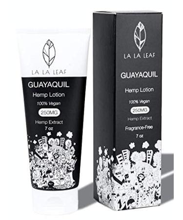 Hemp Lotion for Dry Skin - Soothing Rose Flower & Aloe Hydrate Your Complexion - Non-Greasy, Vegan, 7Oz, 250Mg Hemp, Fragrance & Paraben Free - Guayaquil By La La Leaf