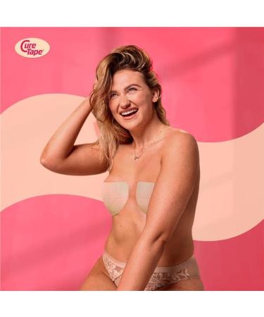 Boob Tape N 1 for Sensitive Skin | Beige Breast Lift Tape with Free Reusable Nipple Patches | Self-Adhesive Strapless Bra | Premium Quality Boob Tape - Buy Online on GoSupps.com