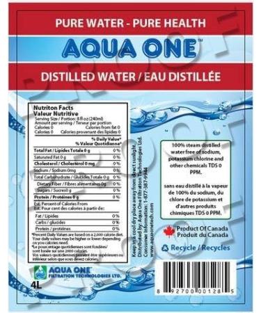AQUA ONE 100% Steam Distilled Water 11.3 L - Buy Online on GoSupps.com
